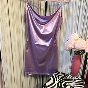 Elegant Lavender Mini Dress